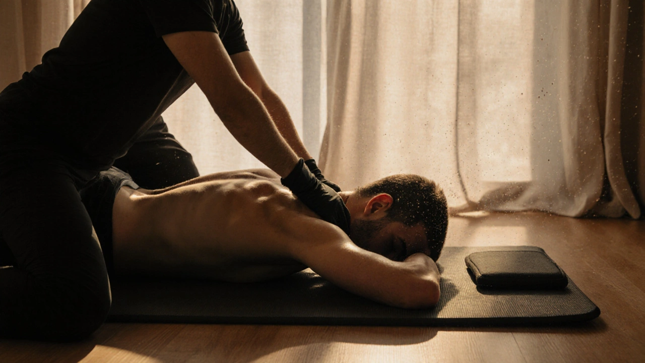 Tantrická masáž v praxi: Jak chránit ruce a záda jako masér